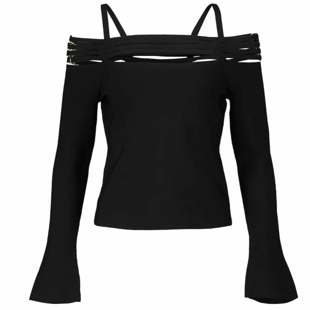 Jonathan Simkhai Sarah Ribbed Halter Top Size XS Black